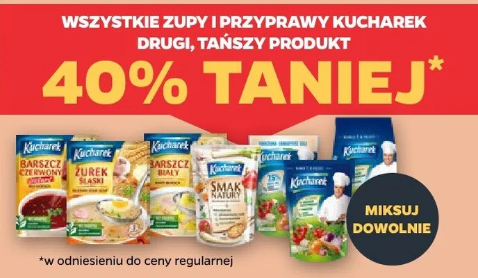 Zupy i przyprawy kucharek promocja w Netto