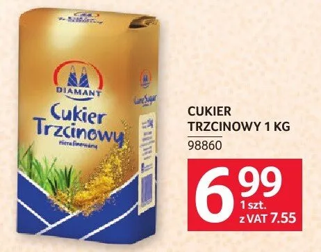 Cukier trzcinowy Diamant 1 kg promocja w Selgros