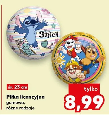 Piłka licencyjna gumowa promocja w Kaufland