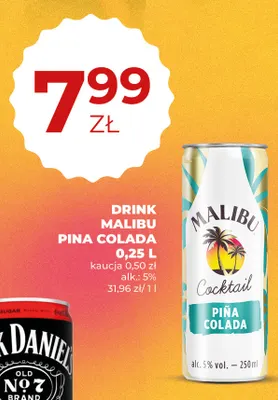 Drink Malibu Pina Colada promocja w Duży Ben
