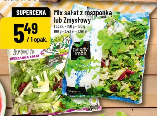 Mix sałat z roszponką Zielony Smak promocja w POLOmarket