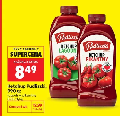 Ketchup pikantny Pudliszki promocja w Biedronka