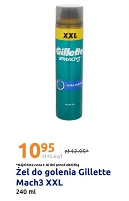 Żel do golenia Gillette Mach3 XXL Extra Comfort promocja w Action