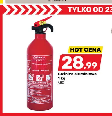 Gaśnica aluminiowa Abc promocja w Bricomarche