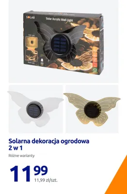 Solarna dekoracja ogrodowa 2 w 1, różne warianty promocja w Action