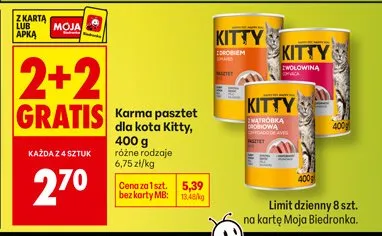 Karma pasztet dla kota Kitty promocja w Biedronka