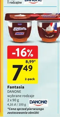 Jogurt Fantasia 2-pak promocja w Intermarche