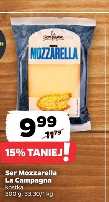 Ser Mozzarella La Campagna kostka promocja w Netto