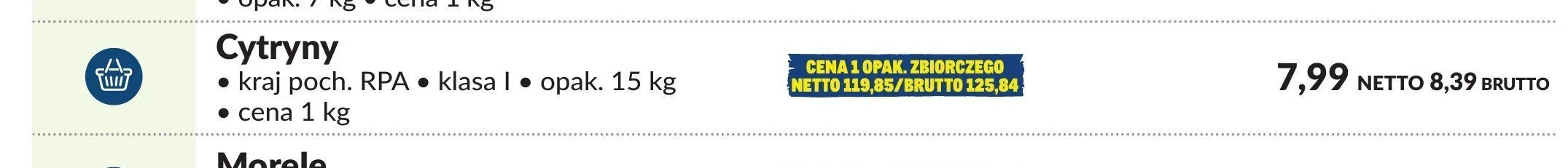 Cytryny promocja w Makro