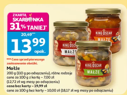 Małże promocja w Auchan