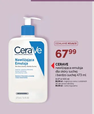 Nawilżająca emulsja dla skóry suchej i bardzo suchej CeraVe promocja w Super-Pharm