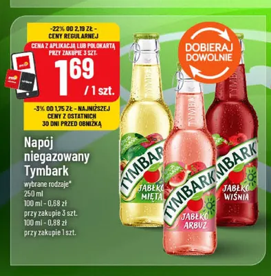 Napój niegazowany Timbark Jabłko Mięta promocja w POLOmarket