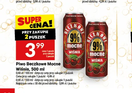 Piwo Beczkowe Mocne Wiśnia promocja w Twój Market