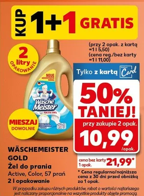Żel do prania Active Care 67 prań promocja w Kaufland