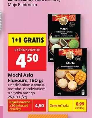 Mochi Asia Flavours z nadzieniem o smaku mango promocja w Biedronka