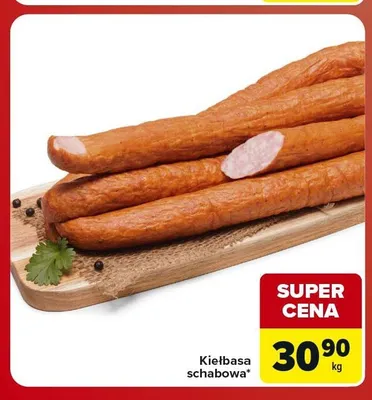 Kiełbasa schabowa promocja w Carrefour Market