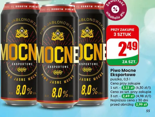 Piwo promocja w Dino