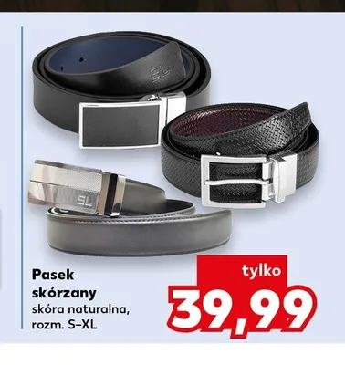 Pasek skórzany promocja w Kaufland