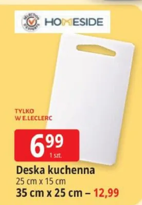 Deska kuchenna Homeside 25x15cm promocja w Leclerc