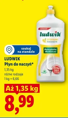 Płyn do naczyń LUDWIK Cytrynowy promocja w Lidl