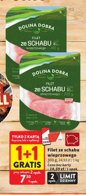 Filet ze schabu wieprzowego Dolina Dobra promocja w Intermarche