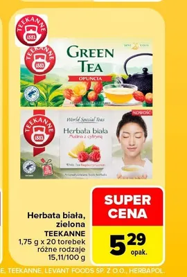 Herbata biała Teekanne Malina z cytryną promocja w Carrefour