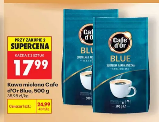 Kawa mielona Cafe d'Or Blue promocja w Biedronka