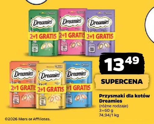 Przysmaki dla kotów (różne rodzaje) promocja w Netto