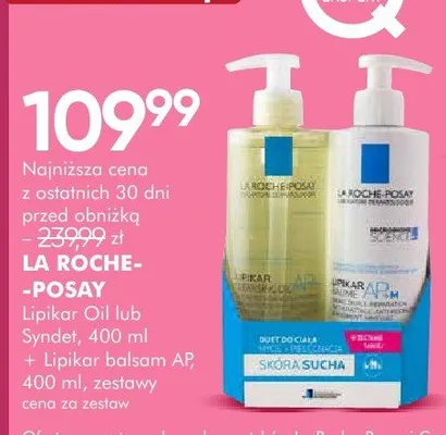 Lipikar Oil lub Lipikar balsam AP promocja w Super-Pharm