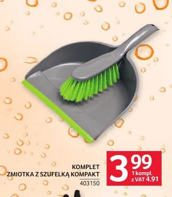 Komplet zmiotka z szufelką kompakt promocja w Selgros