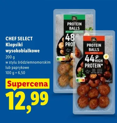 Klopsiki wysokobiałkowe Chef Select paprykowe promocja w Lidl