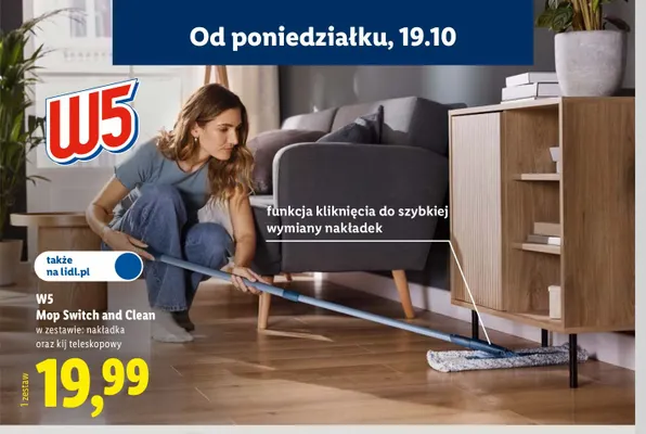 Mop Switch and Clean W5 promocja w Lidl