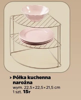 Półka kuchenna narożna promocja w Netto