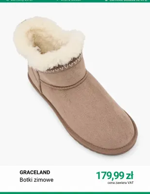 Botki zimowe Graceland promocja w Deichmann
