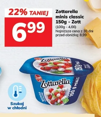 Zottarella minis classic Zott promocja w Hitpol