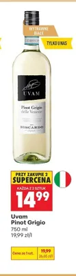 Wino Uvam Pinot Grigio promocja w Biedronka