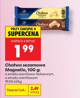 Chałwa sezamowa o smaku waniliowym promocja w Biedronka