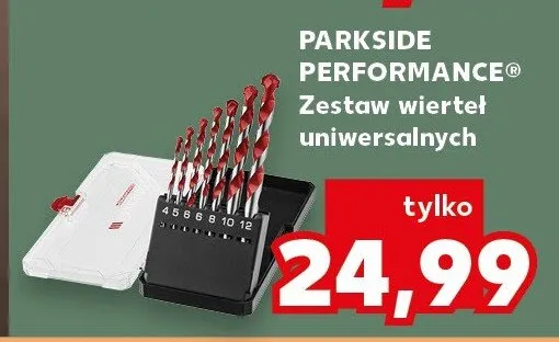 Zestaw wierteł uniwersalnych promocja w Kaufland