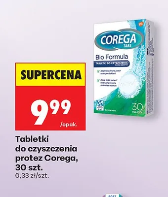 Tabletki do czyszczenia protez Corega promocja w Biedronka