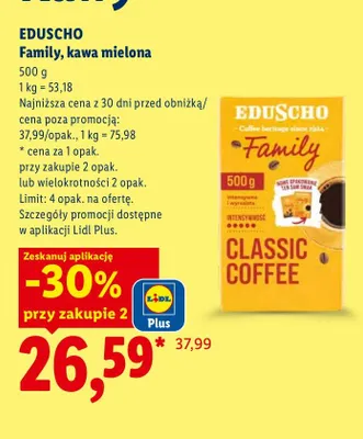 Kawa mielona Family Eduscho promocja w Lidl
