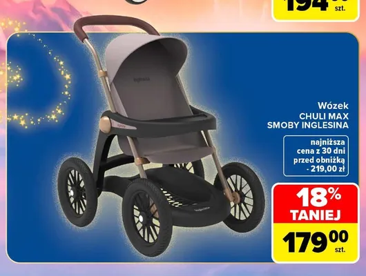 Wózek Chuli Max Smoby Inglesina promocja w Carrefour
