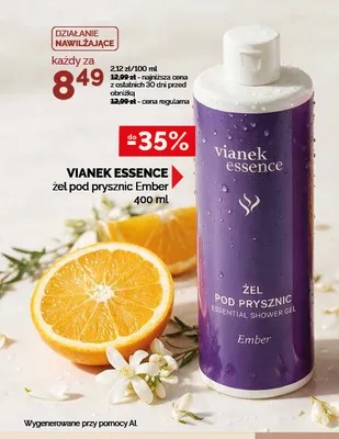 Żel pod prysznic Vianek Essence Ember promocja w Ziko Dermo