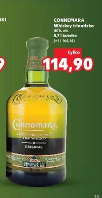 Whiskey irlandzka Connemara promocja w Kaufland