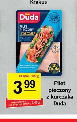 Filet pieczony z kurczaka Duda promocja w Gram Market