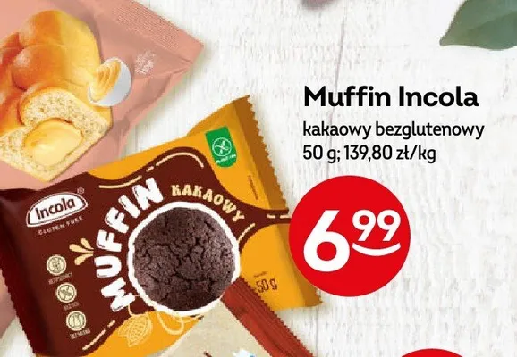 Muffin kakaowy bezglutenowy Incola promocja w Żabka