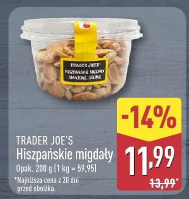 Migdały hiszpańskie promocja w Aldi
