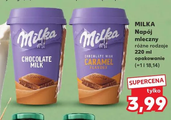 Napój mleczny Milka Chocolate Milk Caramel Flavour promocja w Kaufland