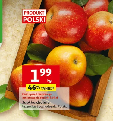 Jabłka drobne promocja w Auchan
