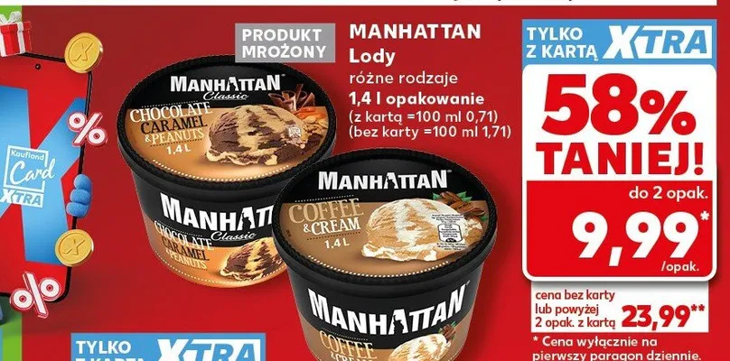 Lody Manhattan promocja w Kaufland