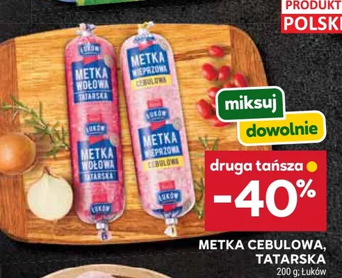 Metka wołowa tatarska Łuków promocja w Stokrotka